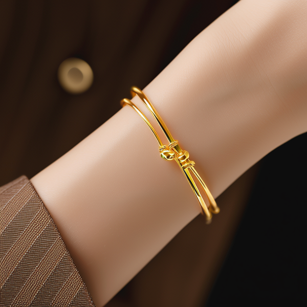 黄金手链上手图