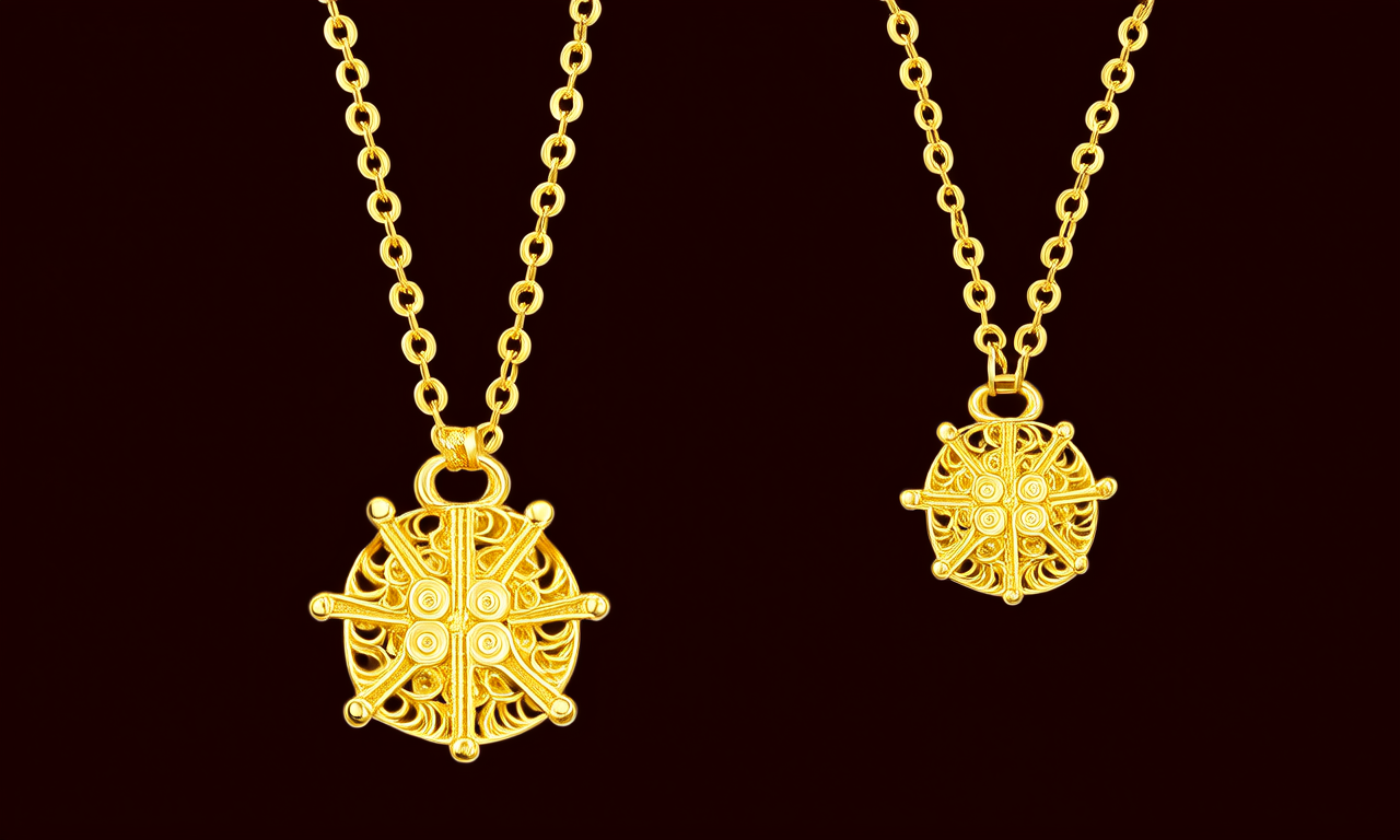 八克黄金项链图片