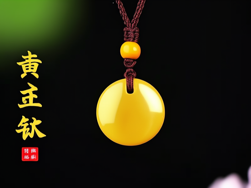 黄金圆柱吊坠图片