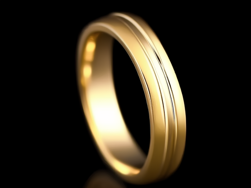 10克金戒指图片