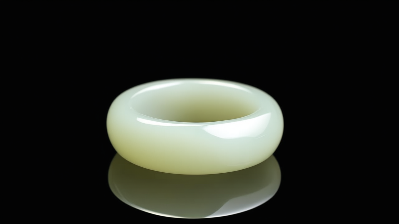 和田玉金戒指图片