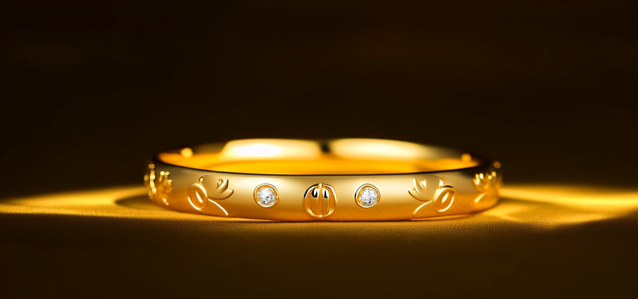 10克金手镯图片