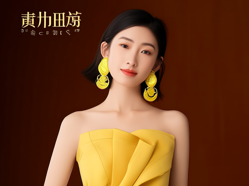 黄金耳环图片女款