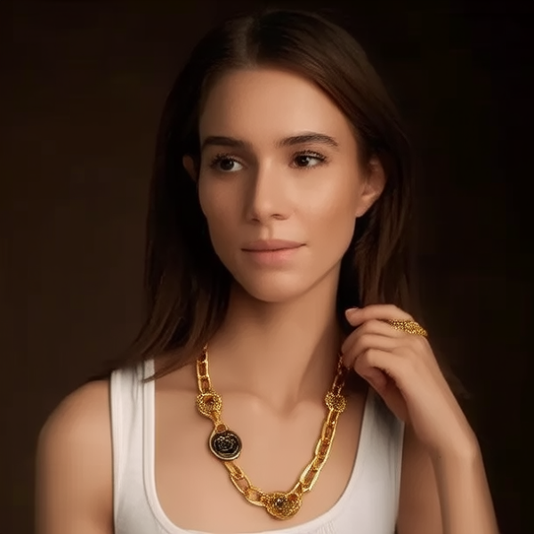 戴金项链过敏图片