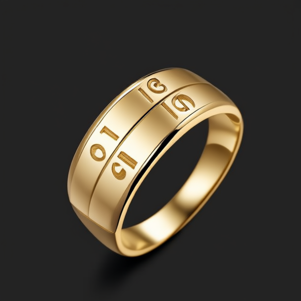 16克黄金戒指图片
