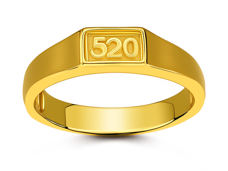 520黄金戒指图片