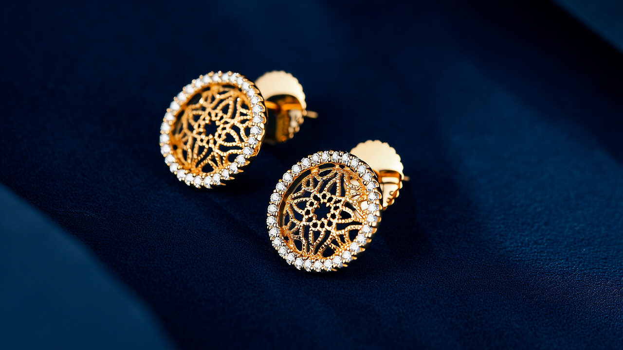 金耳环最新款式图片