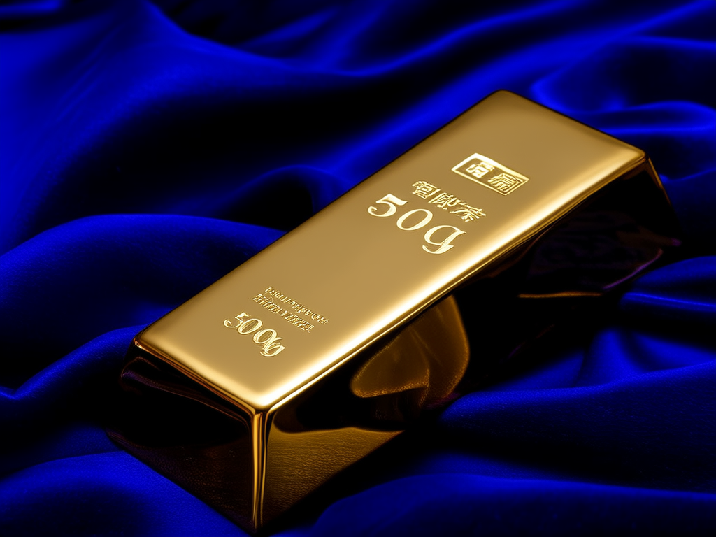 500克黄金金条图片