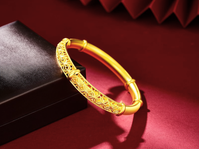 50克的黄金手镯图片