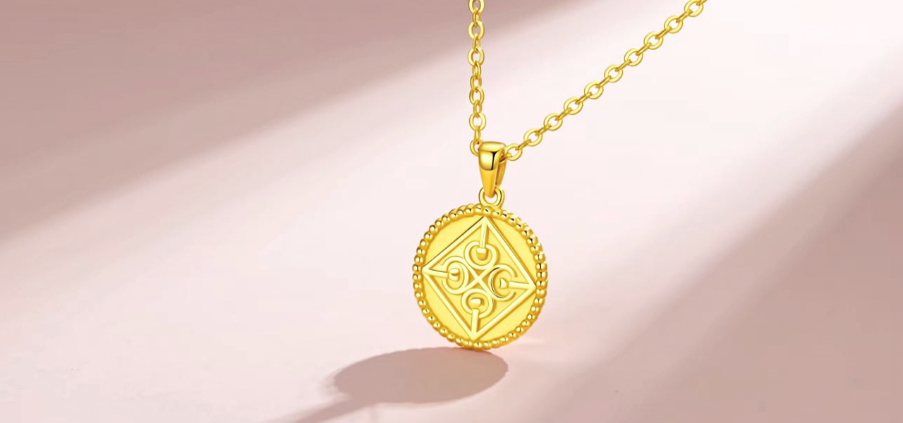 吊坠黄金项链款式图片