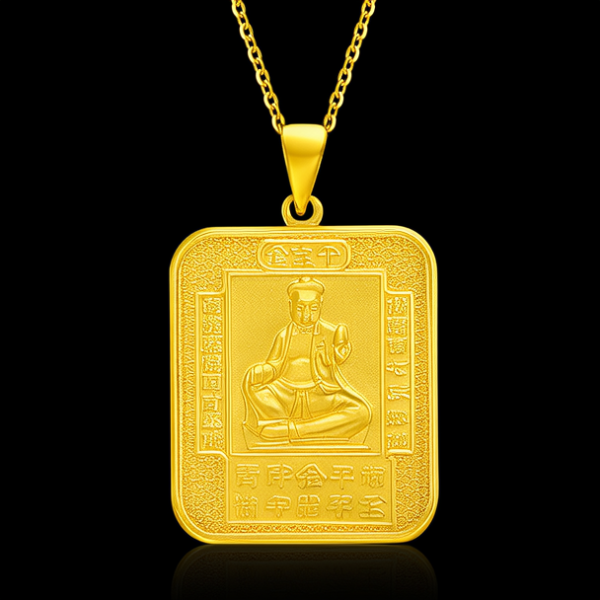 男士黄金挂件吊坠图片