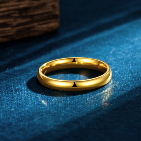 2克左右的黄金戒指图片