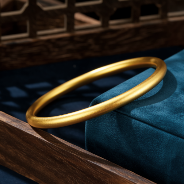 20克黄金手镯实心图片